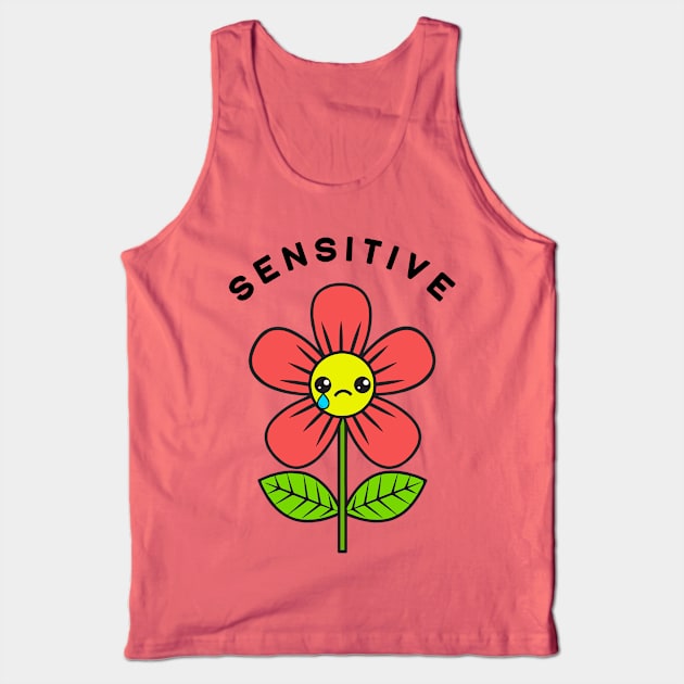 Sensitive Tank Top by lilmousepunk